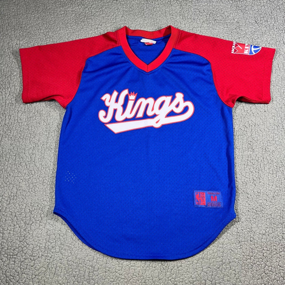 Mitchell & Ness Sacramento Kings NBA Hardwood Classics Mesh Jersey Blue Red M